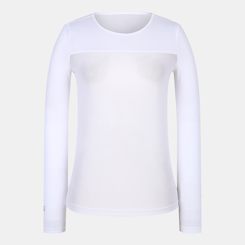 [테일러메이드] 여성 메쉬 믹스 라운드 베이스레이어 티셔츠 TWTRM6150-100