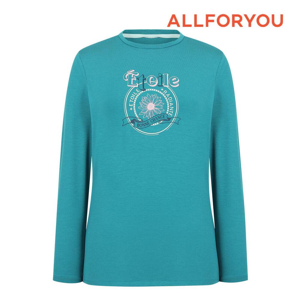 [올포유] 24SS 여성 프린팅 라운드 티셔츠 ALQTN1111-904